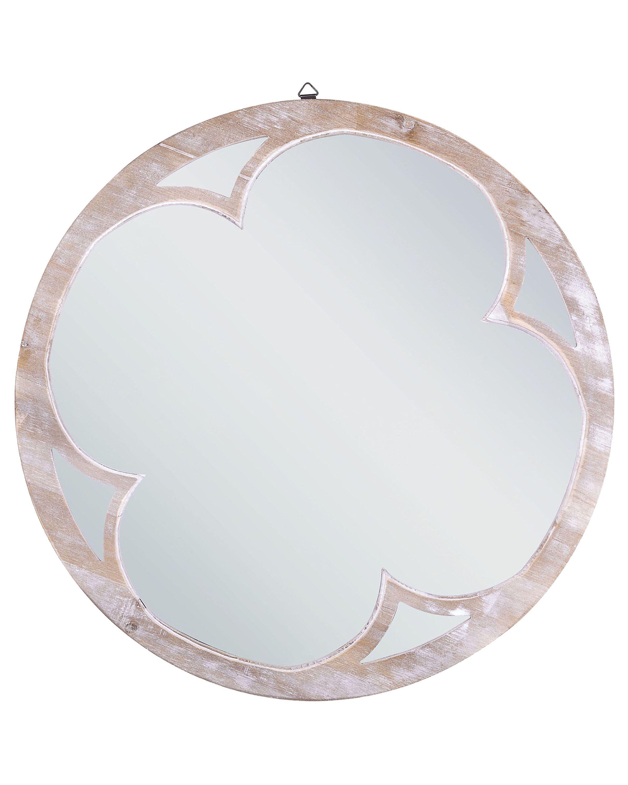 Beliani Miroir en Bois de sapin Rustique MONCLOVA  