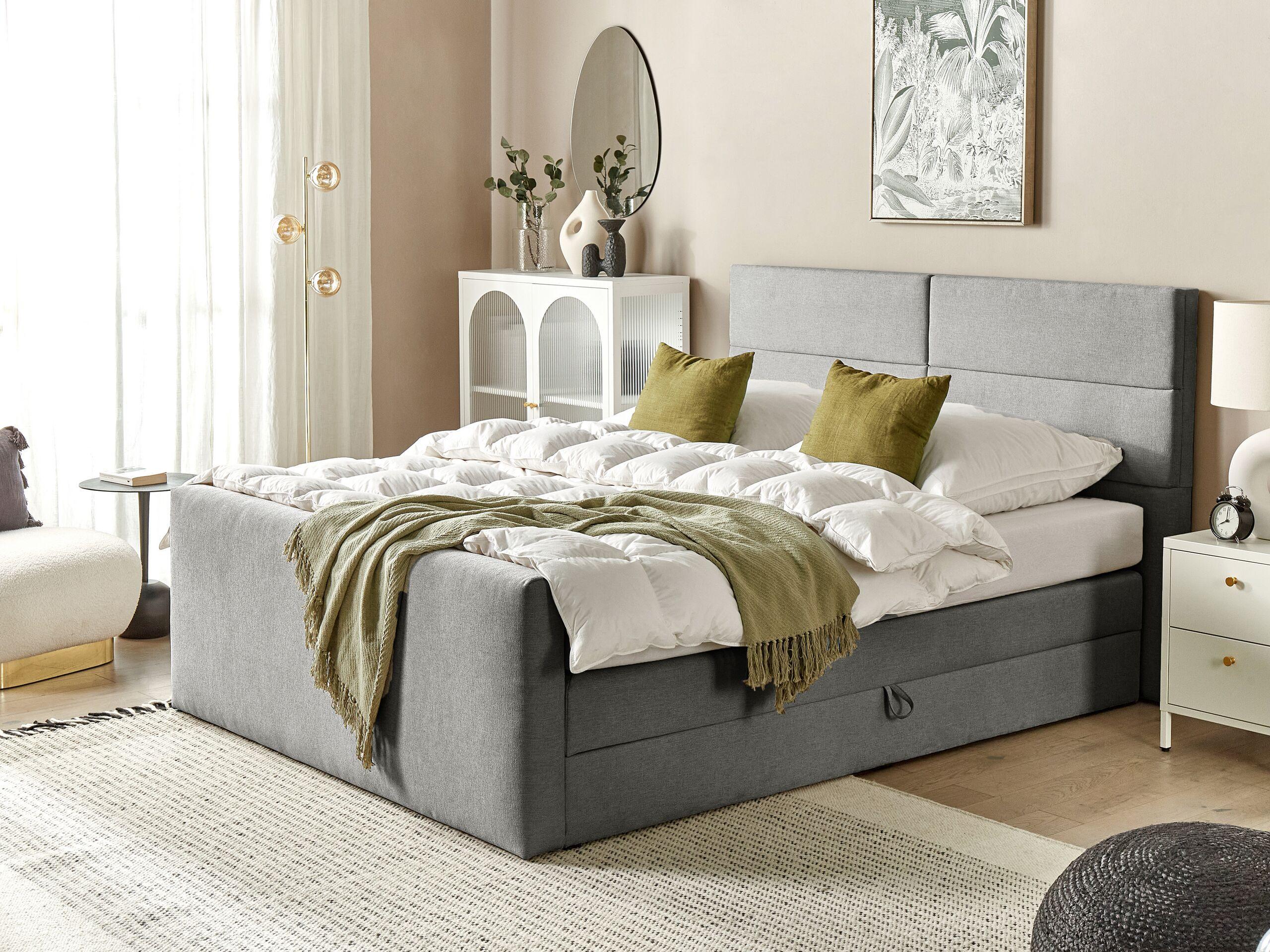 Beliani Boxspringbett aus Polyester Modern ARISTOCRAT  