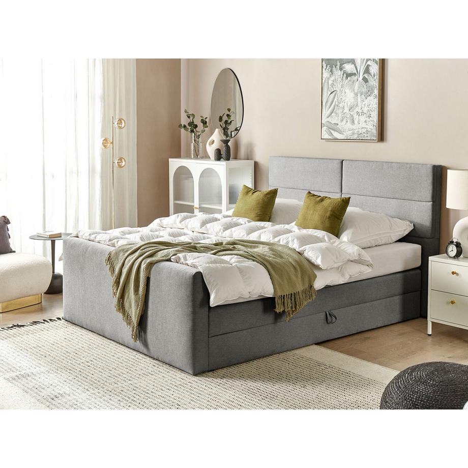 Beliani Divano letto con contenitore en Tessuto Moderno ARISTOCRAT  