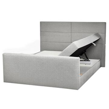 Lit boxspring avec rangement en Tissu Moderne ARISTOCRAT