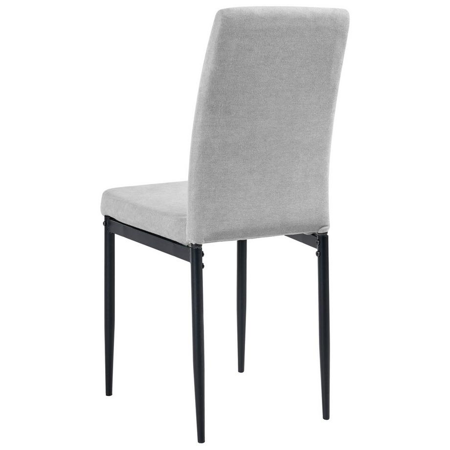 Beliani Set di 4 sedie da pranzo en Tessuto Moderno RINER  