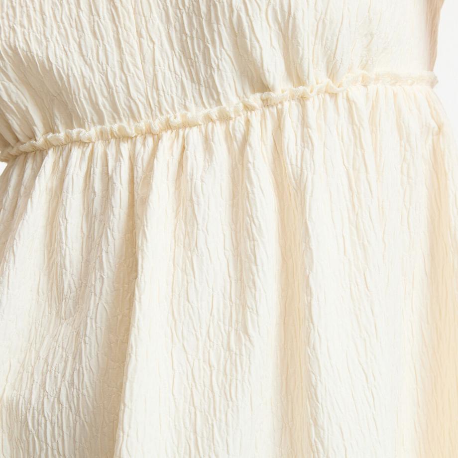 La Redoute Collections Langes ärmelloses V-Ausschnitt Kleid mit Volants  
