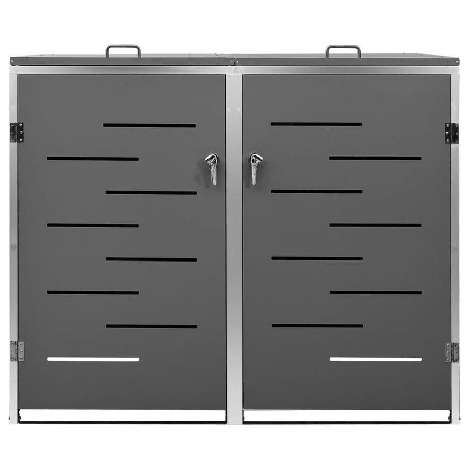 VidaXL copribidone per spazzatura Acciaio inossidabile  