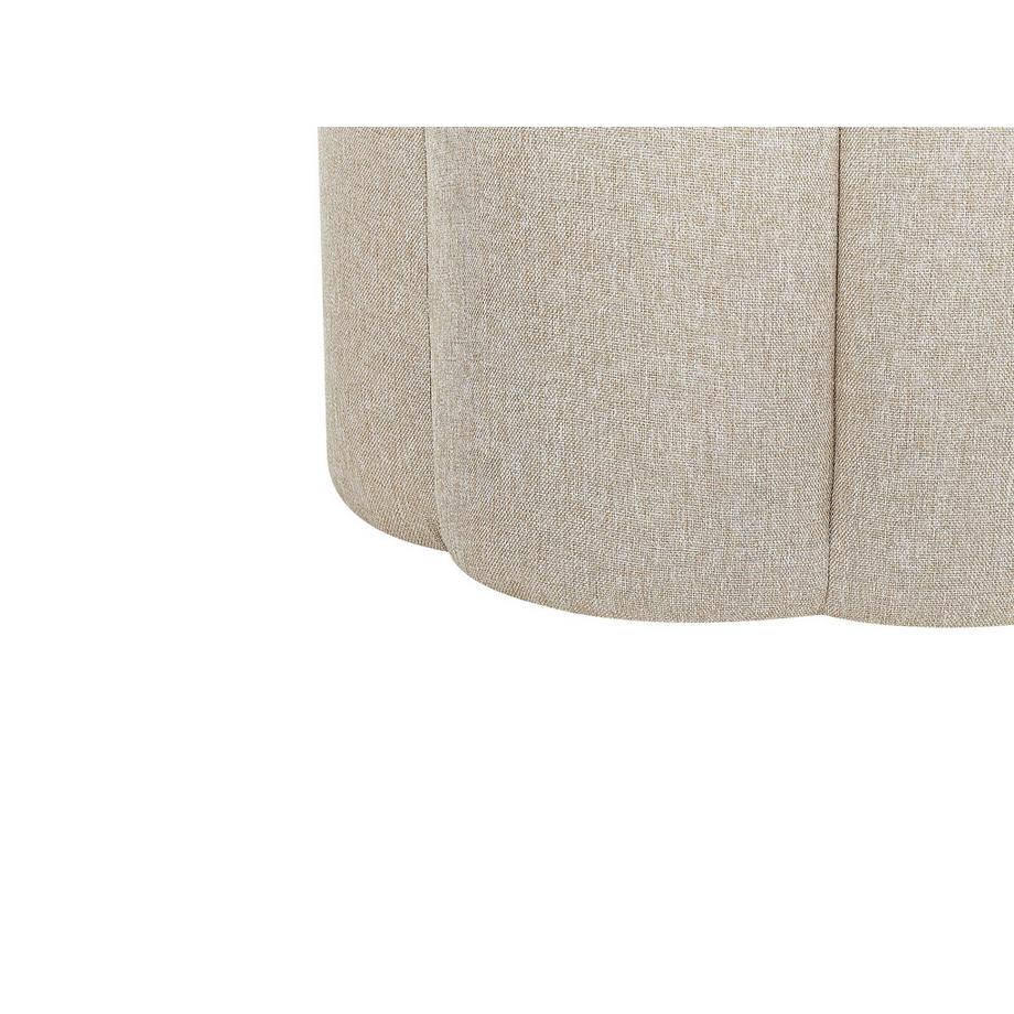 Beliani Pouf en Lin synthétique Moderne TAPPEN  