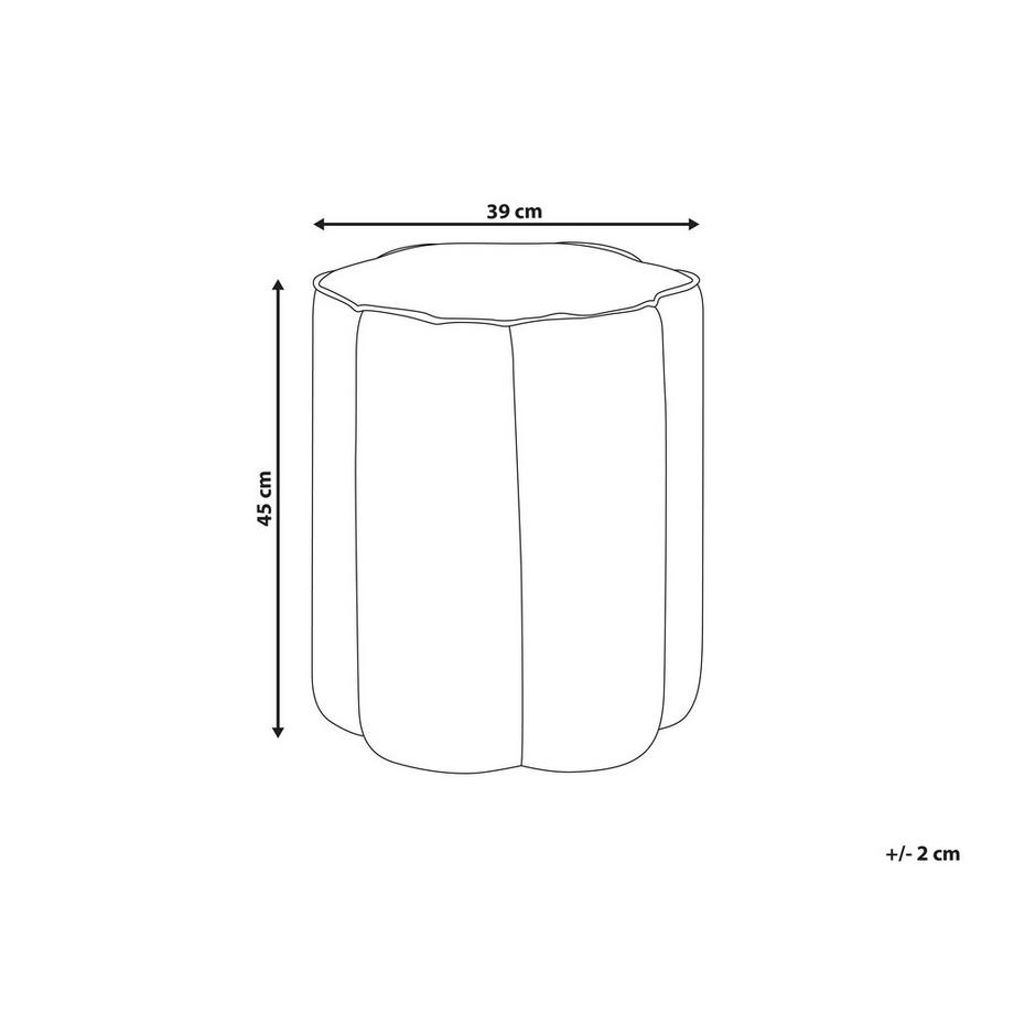 Beliani Pouf en Lin synthétique Moderne TAPPEN  