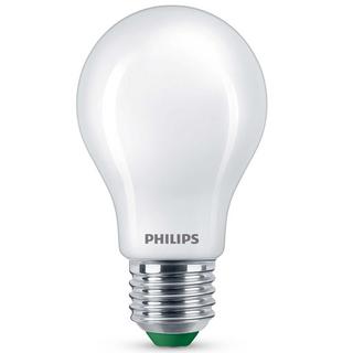 PHILIPS Pack de 2 LED E27 Normal 4W (60W) Dépoli 840lm 2700K Classe énergétique A  