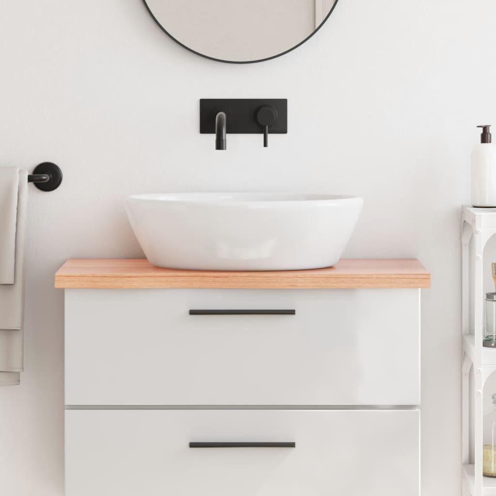 VidaXL  Comptoir de salle de bain bois de chêne 