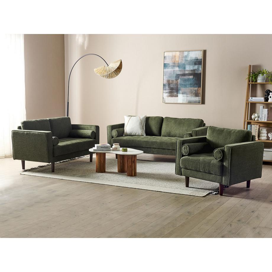 Beliani Wohnzimmer Set aus Stoff  NURMO  