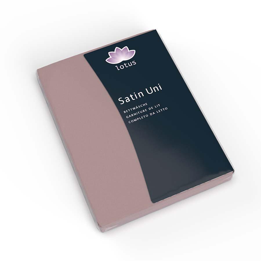 Lotus Bettwaren Biancheria da letto in raso tinta unita  