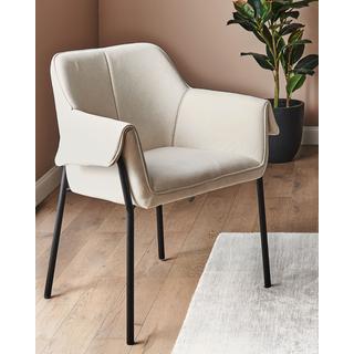 Beliani Fauteuil en Polyester Traditionnel ARLA  