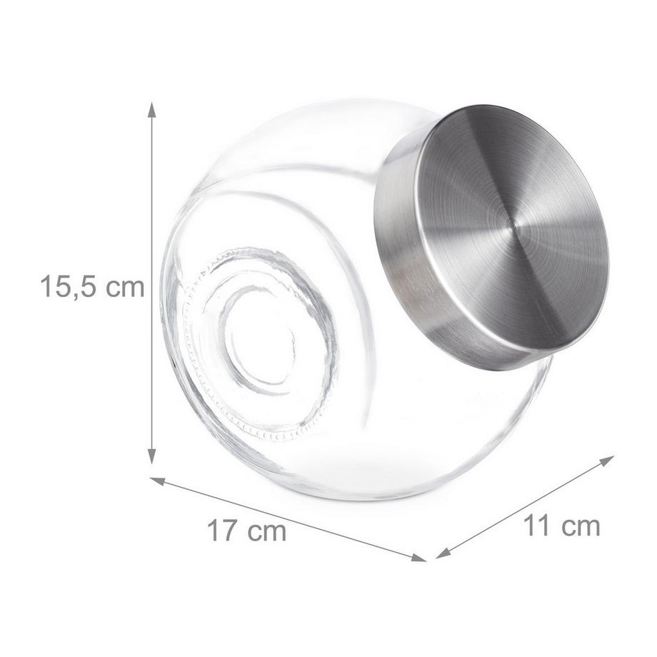 Northix Lot de 3 verres à bonbons 1,5 L  