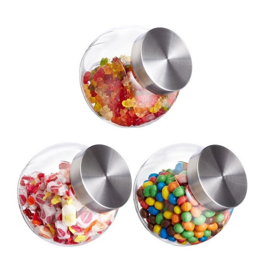 Lot de 3 verres à bonbons 1,5 L