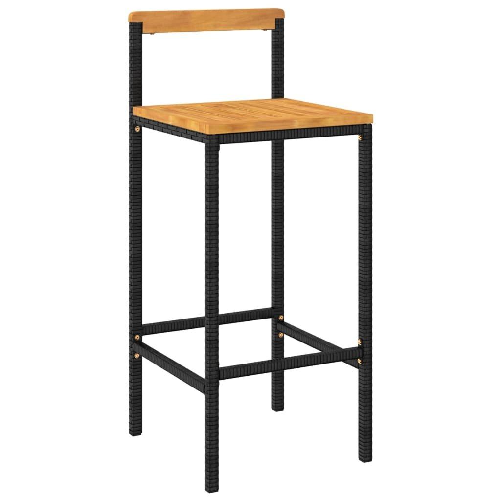 VidaXL Tabouret de bar rotin synthétique  