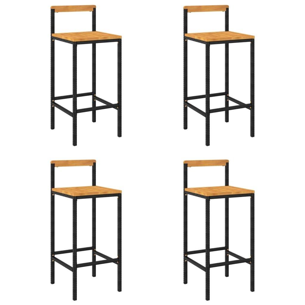 VidaXL Tabouret de bar rotin synthétique  