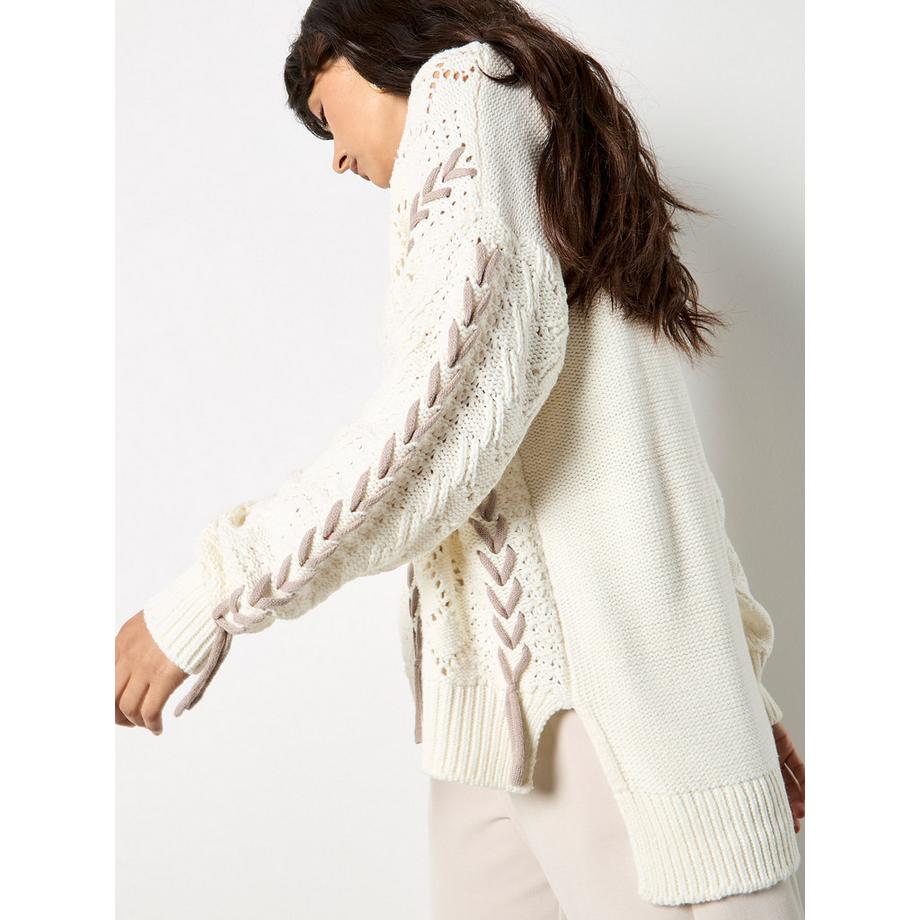 APRICOT Maglione Oversize con Lacci  