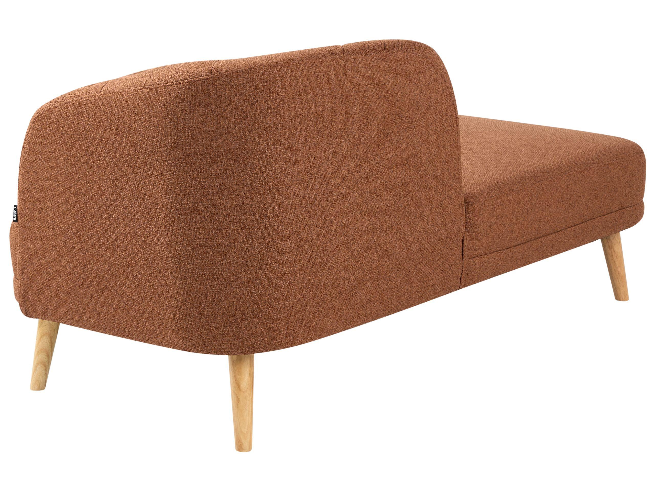 Beliani Chaise longue côté droit en Tissu Traditionnel TANLAY  