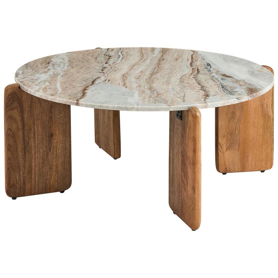 Couchtisch aus Marmor Modern LUNO