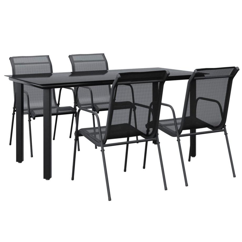 set da pranzo da giardino Acciaio