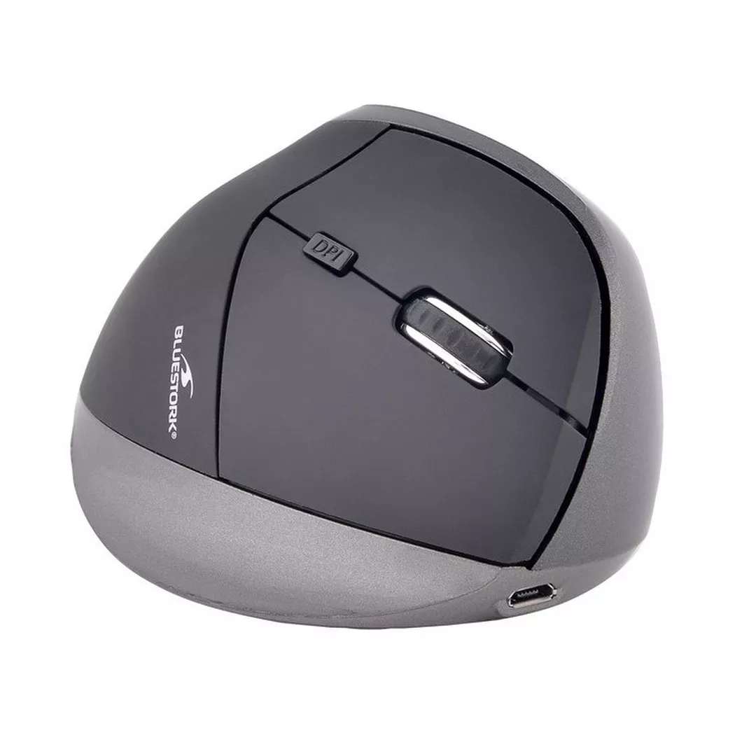 Bluestork - Ergonomische kabellose maus mit usb-aufladung  M-WL-ERGO-BK