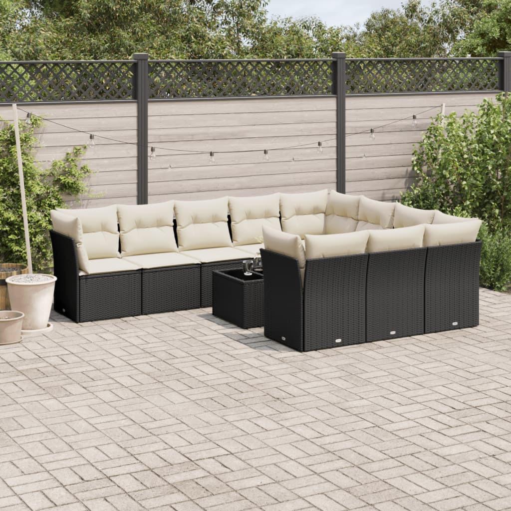 VidaXL set divano da giardino Polirattan  