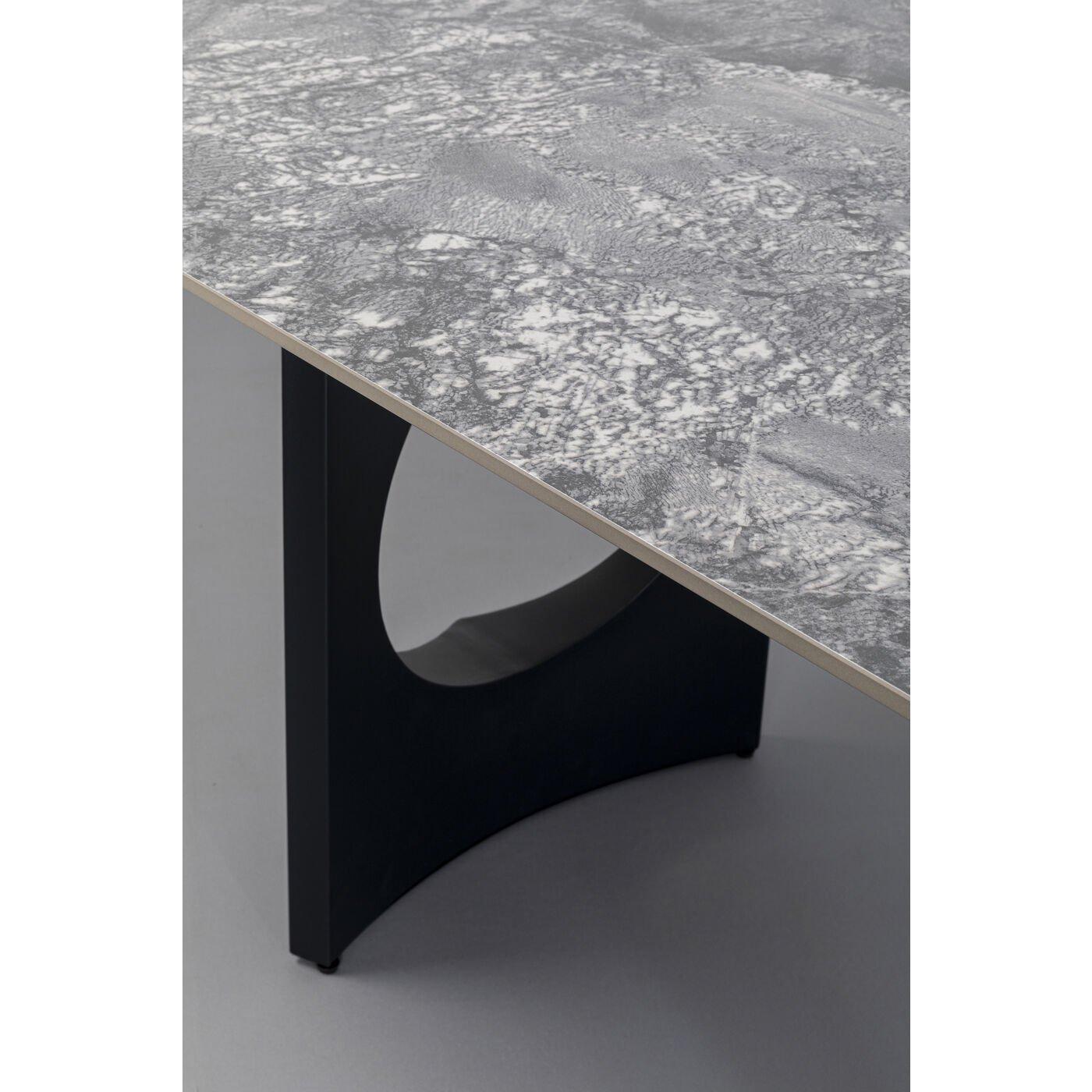 KARE Design Tavolo Bilbao ceramica nera 180x90  