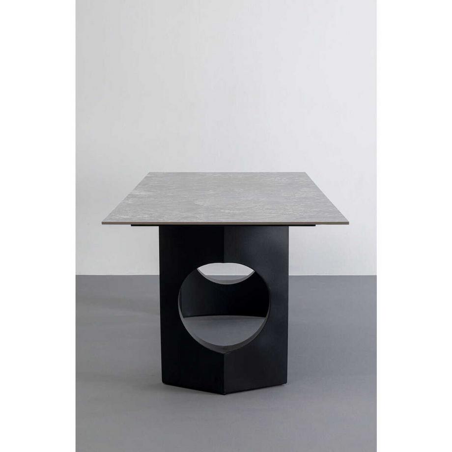 KARE Design Table Bilbao céramique noire 180x90  