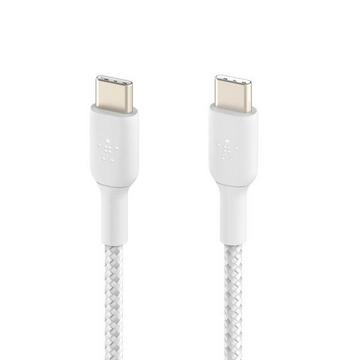 Cable USB-C en Nylon Belkin 1m Blanc