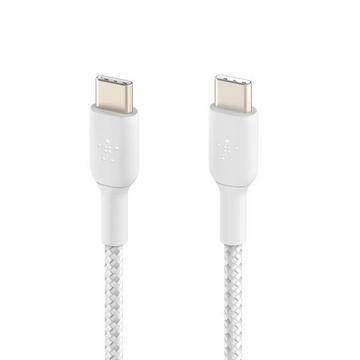 Cable USB-C en Nylon Belkin 1m Blanc