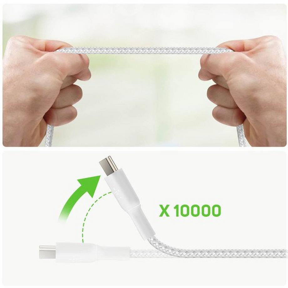 belkin  Cavo USB-C Nylon 1 Metro Belkin Bianco 