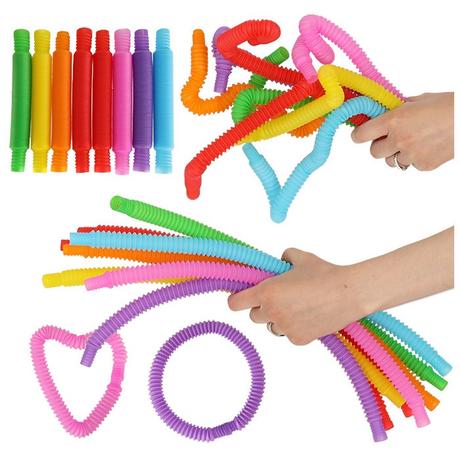 Pricenet  Tubes tubes sensoriels tubes éducatifs montessori extensibles 8 pièces 