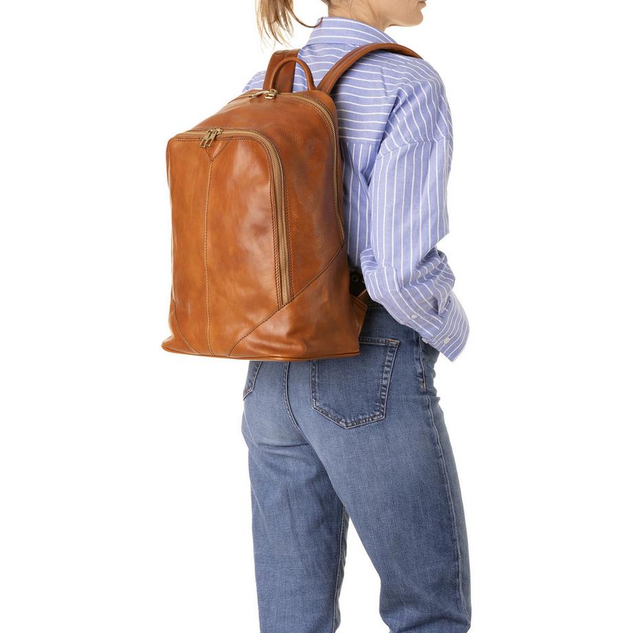 Viola Castellani Sac à dos en cuir unisexe  