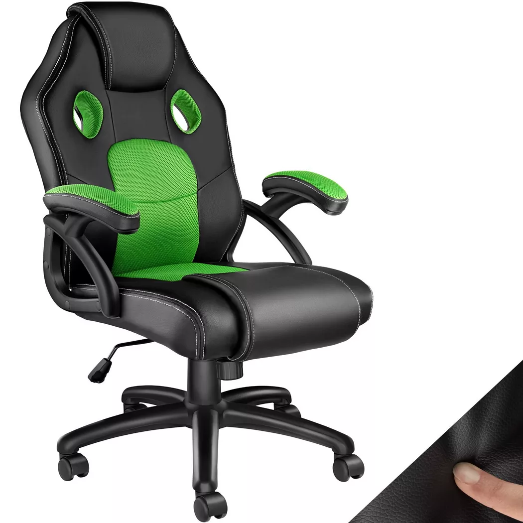 Tectake – Bürostuhl Mike, 68cm, Grün