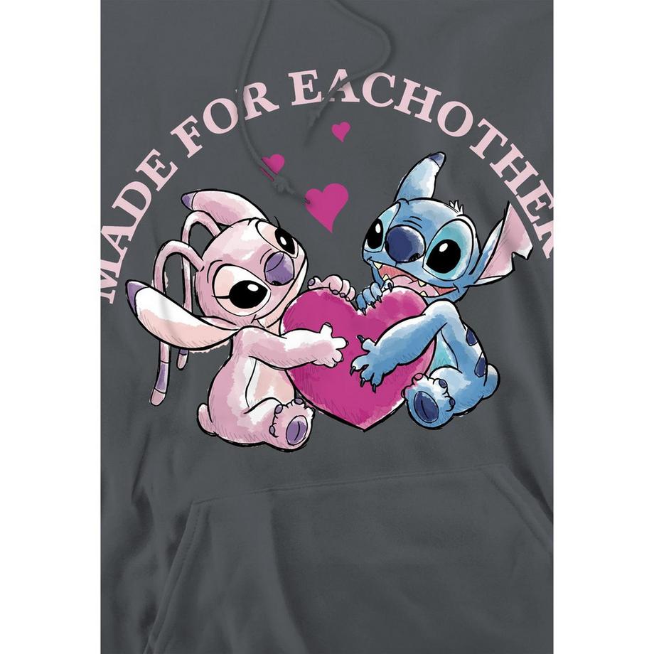 Lilo & Stitch Made For Each Other Felpa con cappuccio  