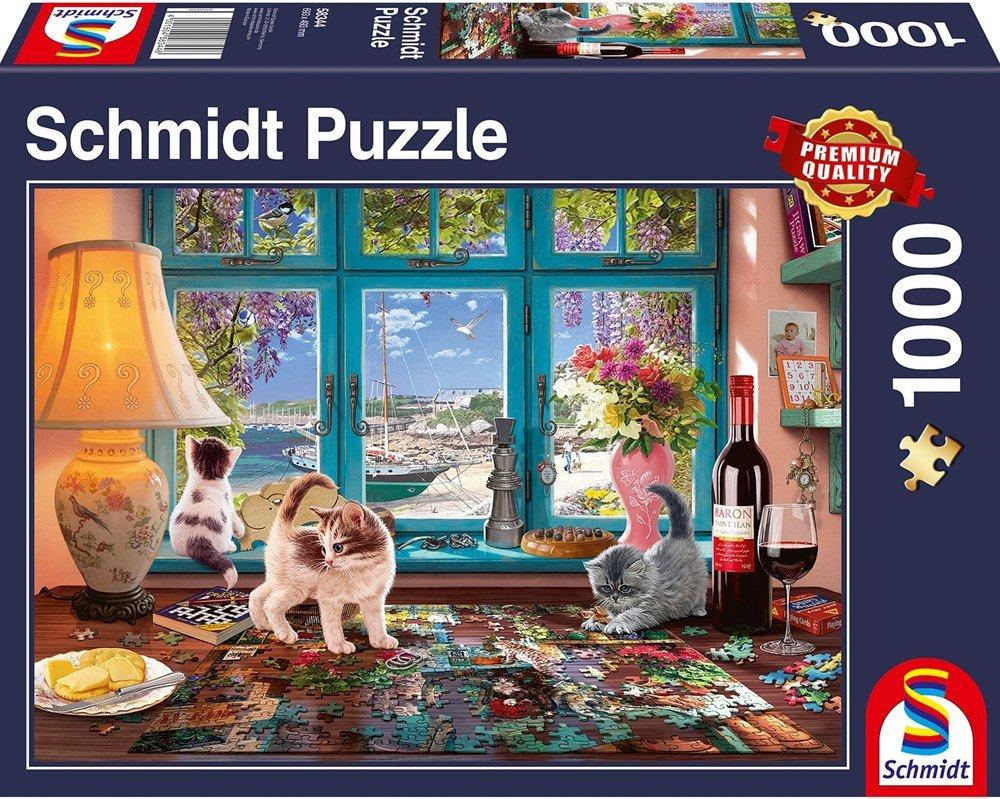 Schmidt Spiele  Schmidt Bureau of a Puzzler, Katzen 1000 Stück 