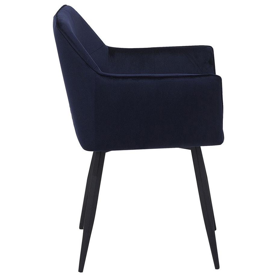 Beliani Set di 2 sedie da pranzo en Velluto Moderno JASMIN  