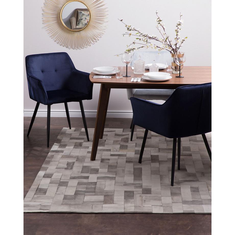 Beliani Set di 2 sedie da pranzo en Velluto Moderno JASMIN  