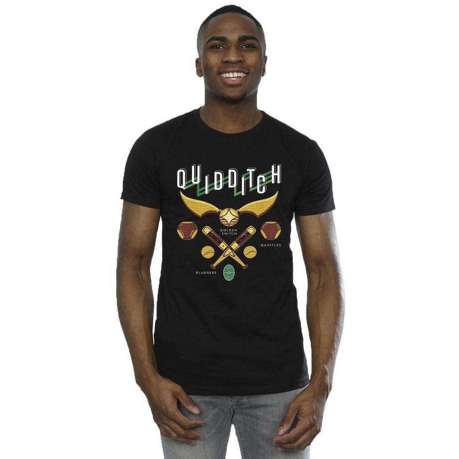 HARRY-POTTER Quidditch Bludgers Quaffles T-Shirt  