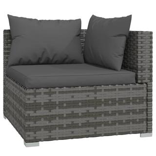 VidaXL set lounge giardino Polirattan  