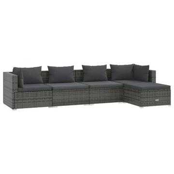 Garten-lounge-set poly-rattan