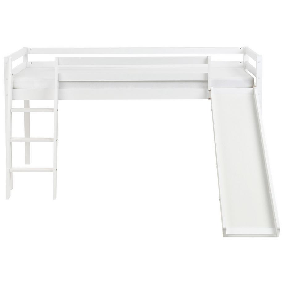 Beliani Lit à mit-hauteur en Bois de pin  STAPLE  