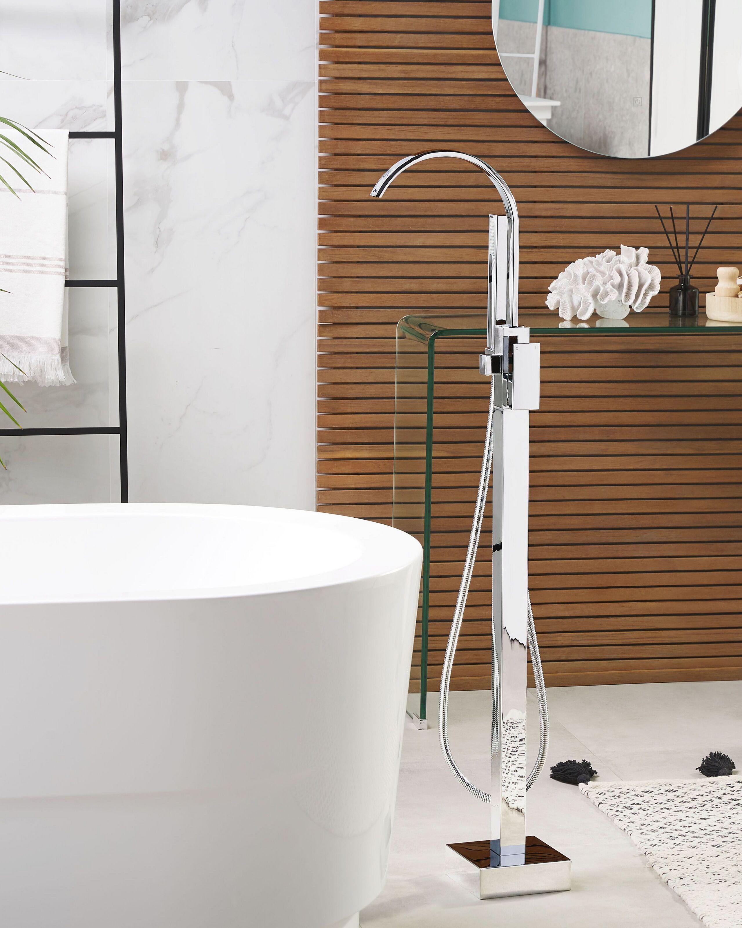 Beliani Robinet de baignoire autoportante en Laiton Moderne RIBBON  