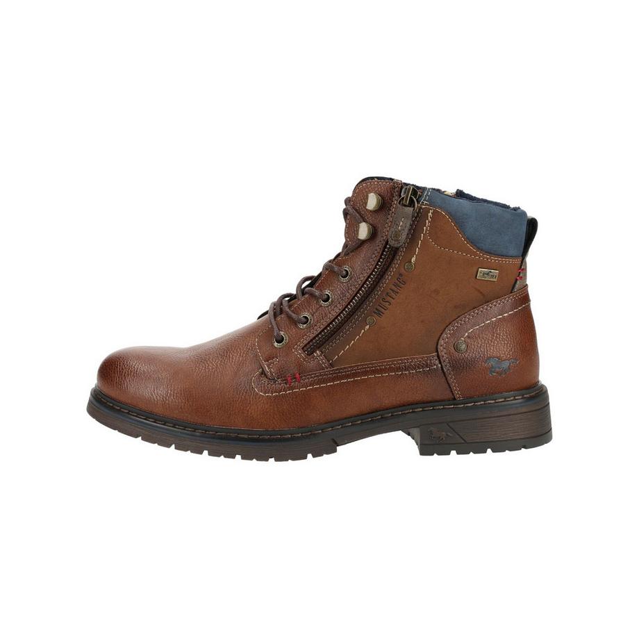 Mustang Bottines à lacets avec fermeture éclair latérale  