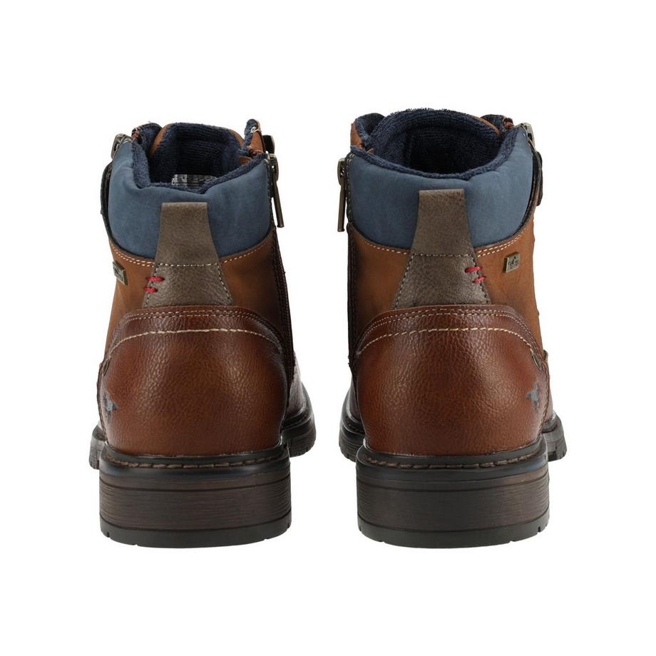 Mustang Bottines à lacets avec fermeture éclair latérale  