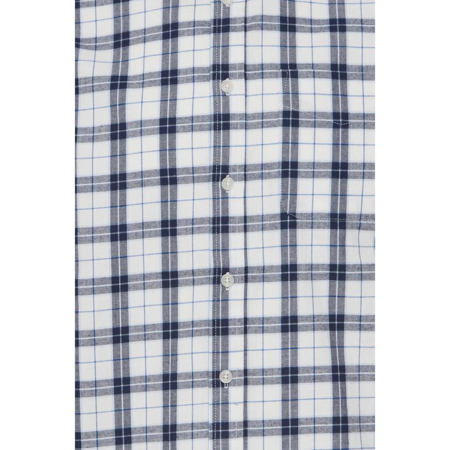 Blend Langarm Kariertes Slim Fit Hemd  