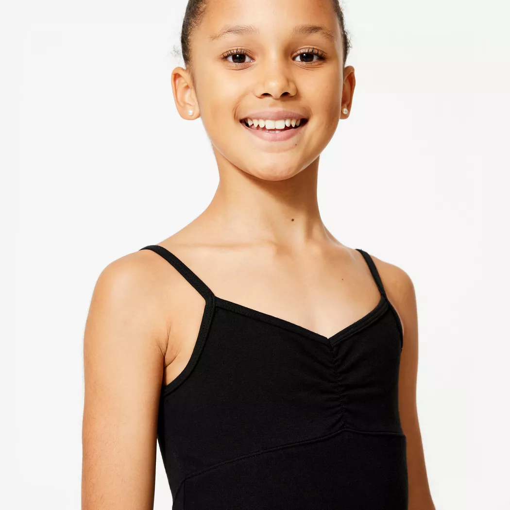 DOMYOS - Turnanzug Mädchen Baumwolle, 16A, Multicolor