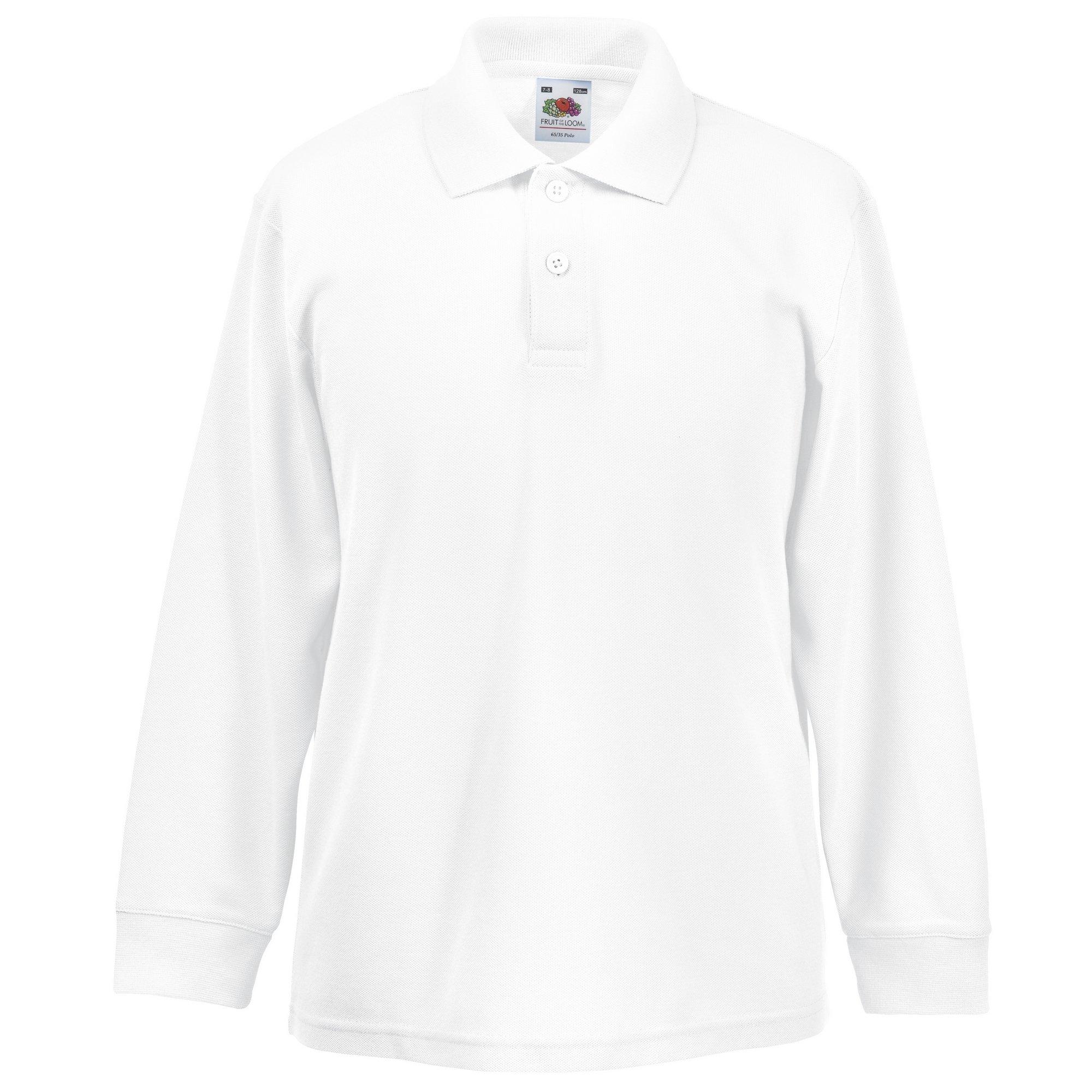 Fruit of the Loom  Polo Shirt, Langarm 