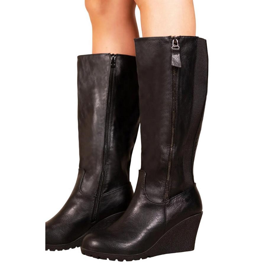Where's That From Bottines Mimollets Lara à Talon Compensé  