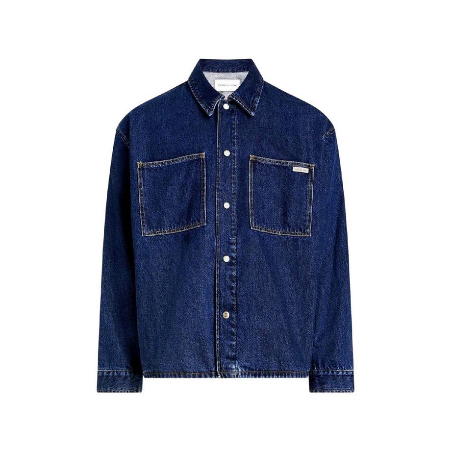 Jeans Giacca Di Denim Vestibilità Rilassata Tasca Frontale