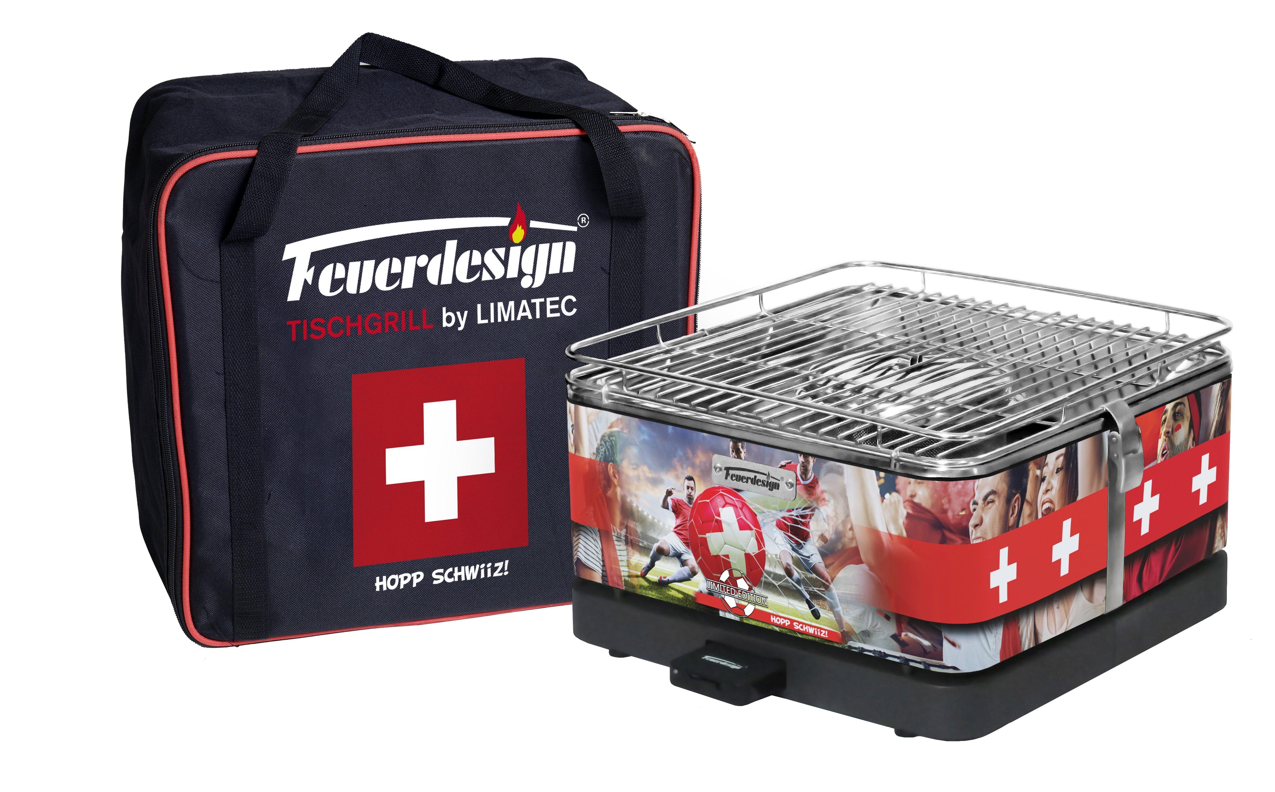 Feuerdesign  Teide - Holzkohlegrill, Limited Edition, EM-Aktion gratis Fanschal 