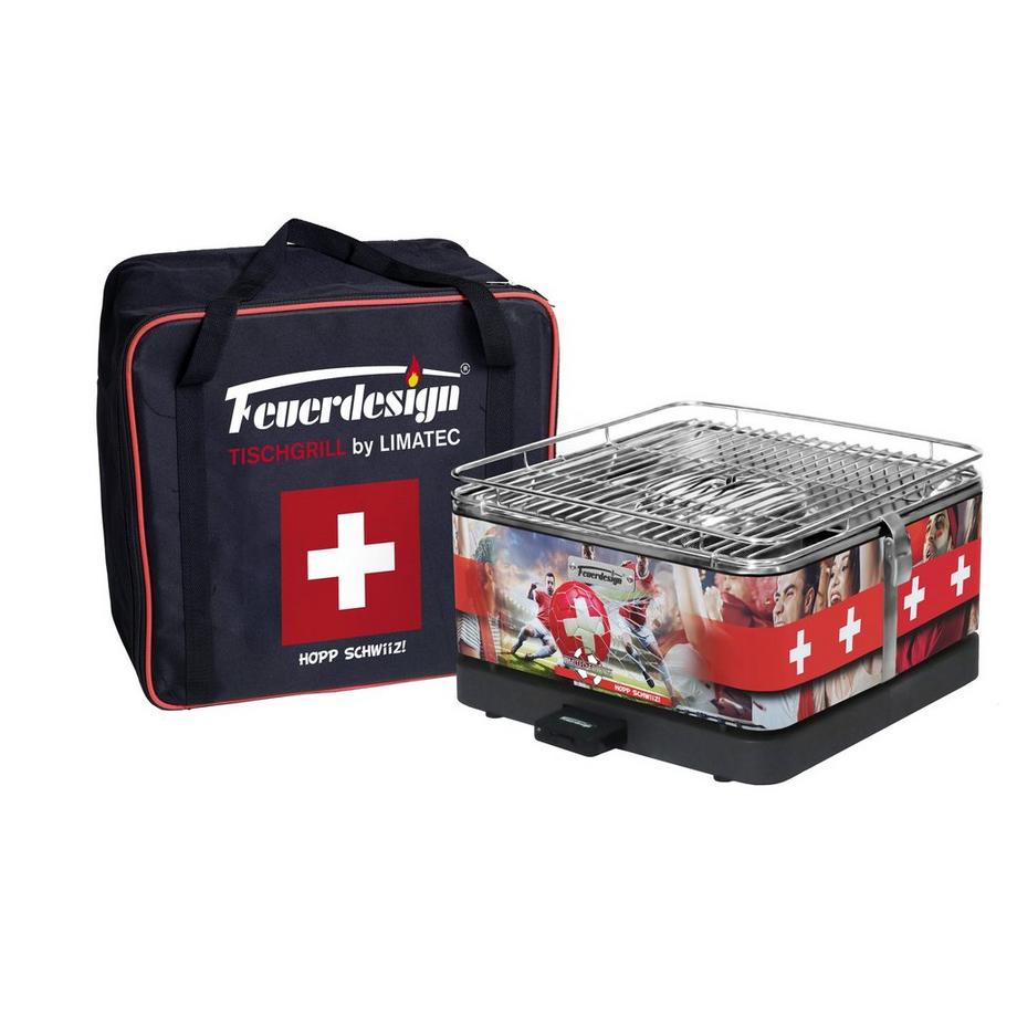 Feuerdesign  Teide - Holzkohlegrill, Limited Edition, EM-Aktion gratis Fanschal 